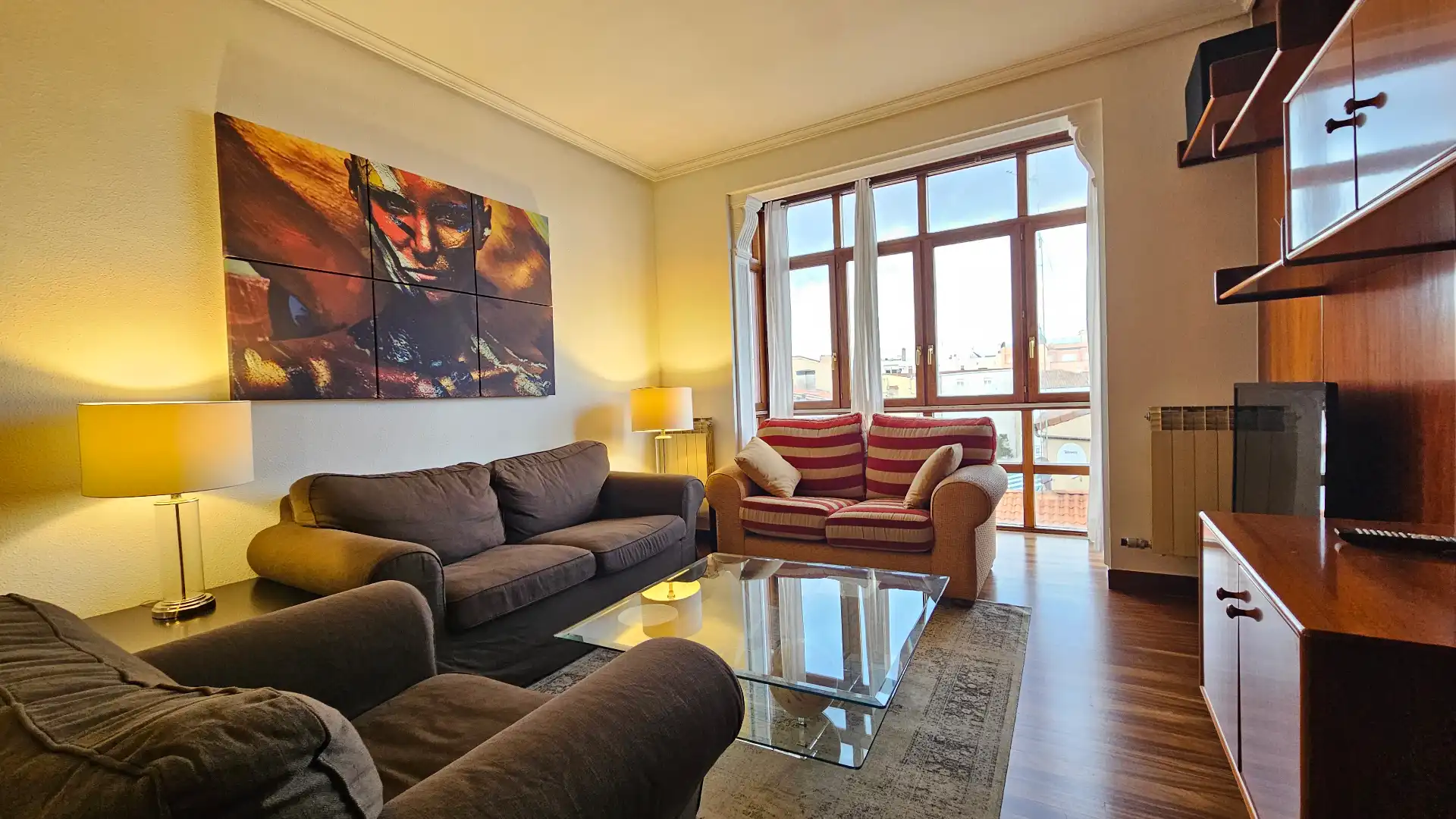 Sala de estar de Piso en venta en Vitoria - Gasteiz con Calefacción, Amueblado y Horno