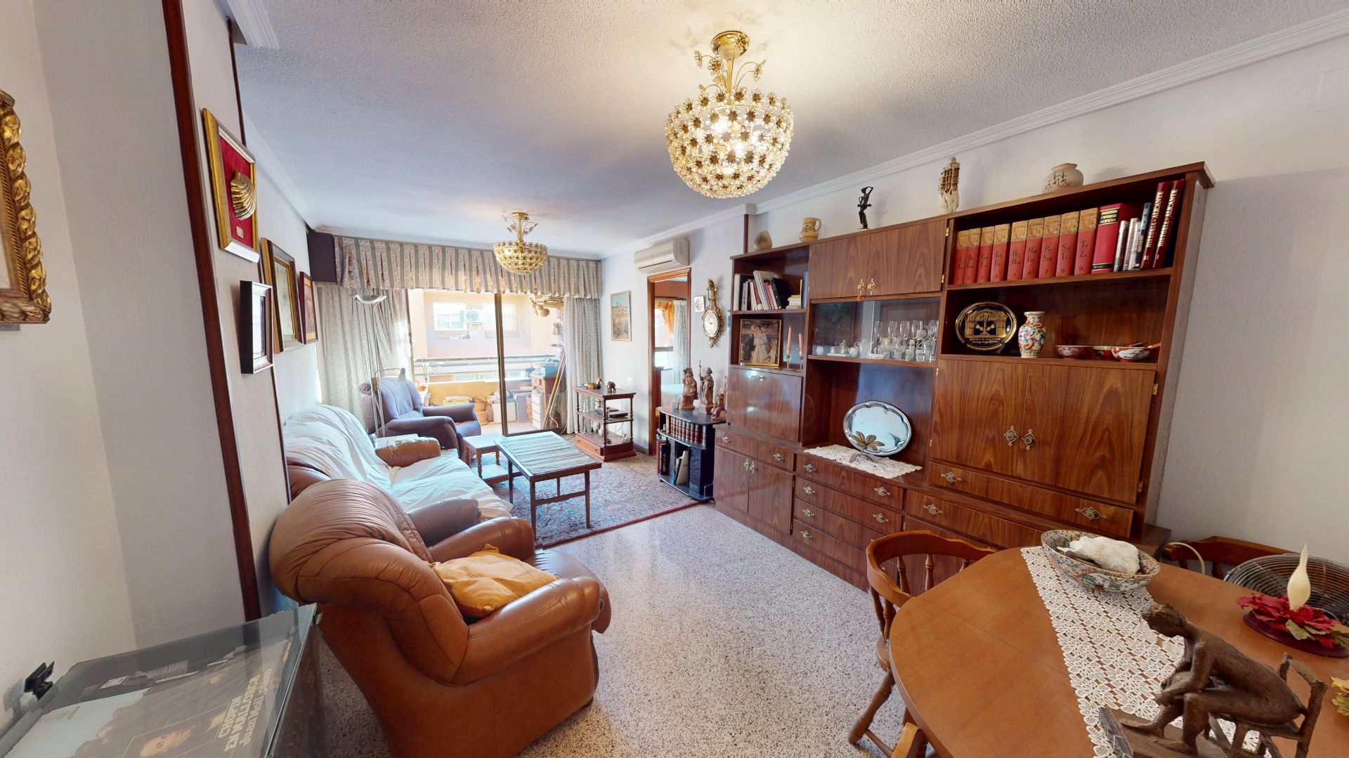 Sala d'estar de Pis en venda en Alicante / Alacant amb Aire condicionat, Moblat i Forn