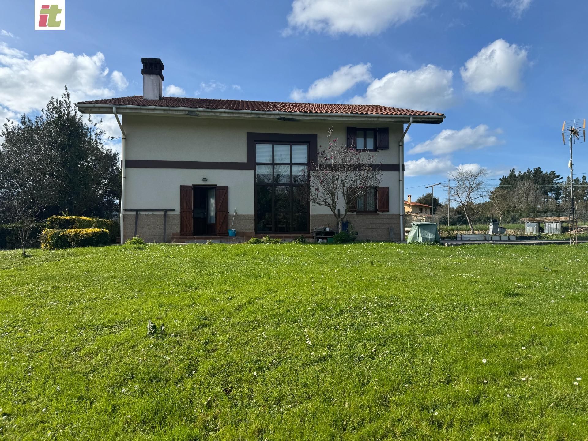 Exterior view of Single-family semi-detached for sale in Urduliz  with Heating, Private garden and Terrace