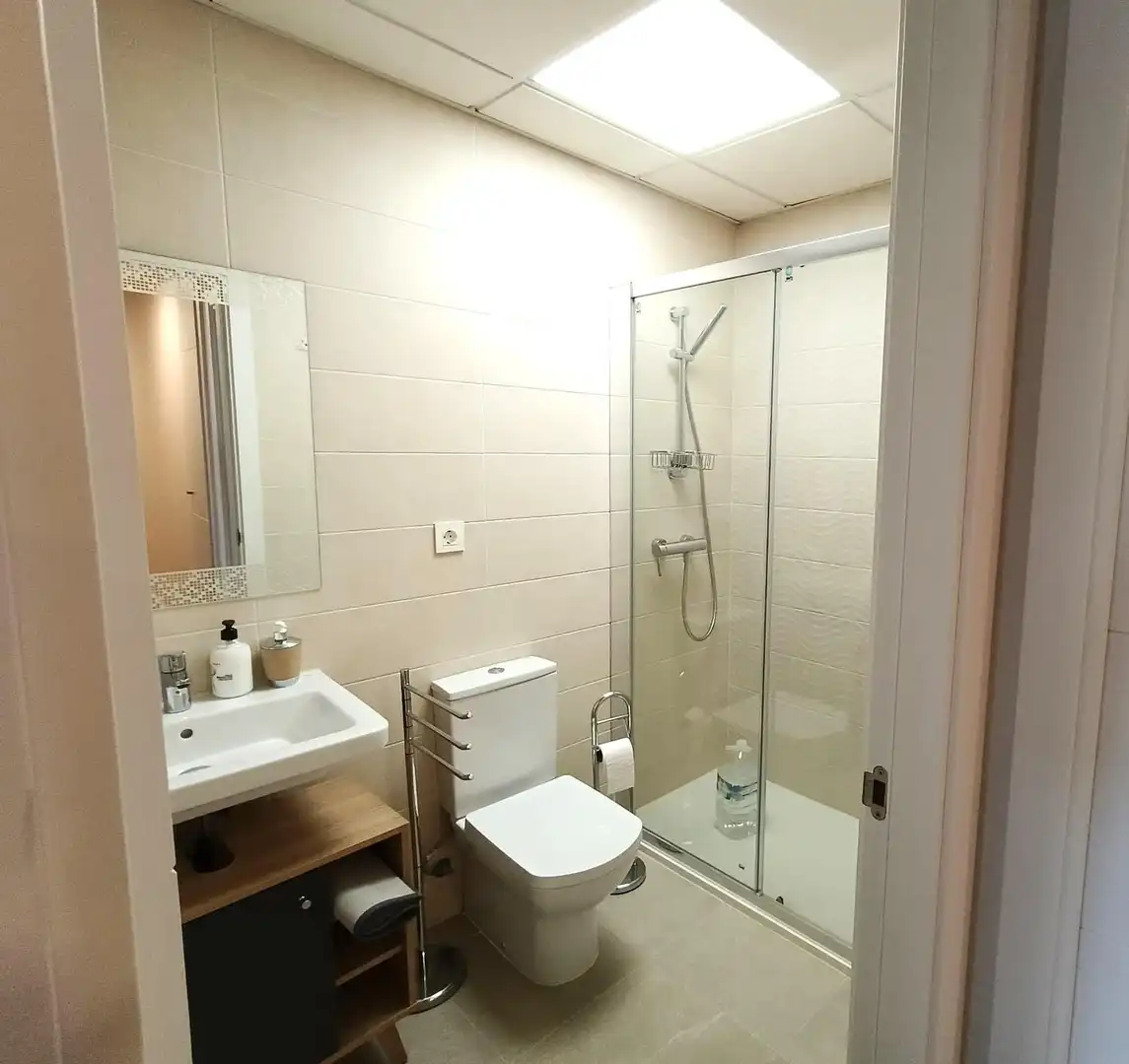 Bathroom of Flat for rent in Rincón de la Victoria  with Air Conditioner, Heating and Parquet flooring