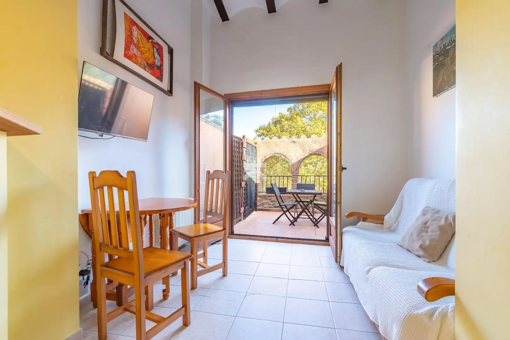 Balcony of Houses for sale in Torroja del Priorat  with Heating, Terrace and Furnished