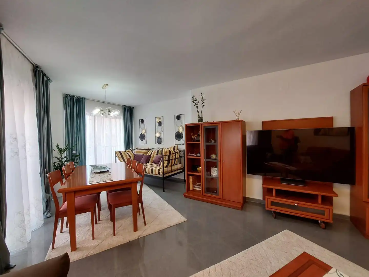 Living room of Flat for rent in Alicante / Alacant  with Air Conditioner and Furnished