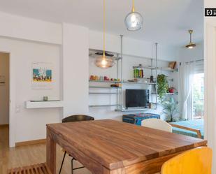 Dining room of Apartment to share in  Barcelona Capital  with Air Conditioner and Terrace