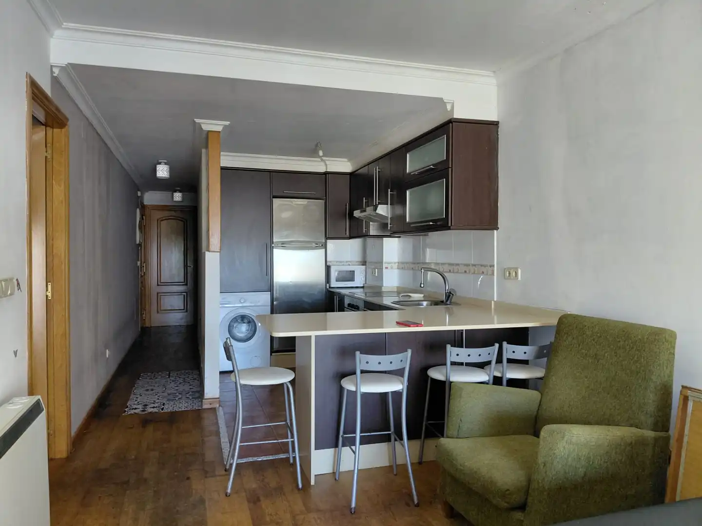 Küche von Wohnung zum Verkauf in O Grove   mit Heizung, Parkett und Terrasse