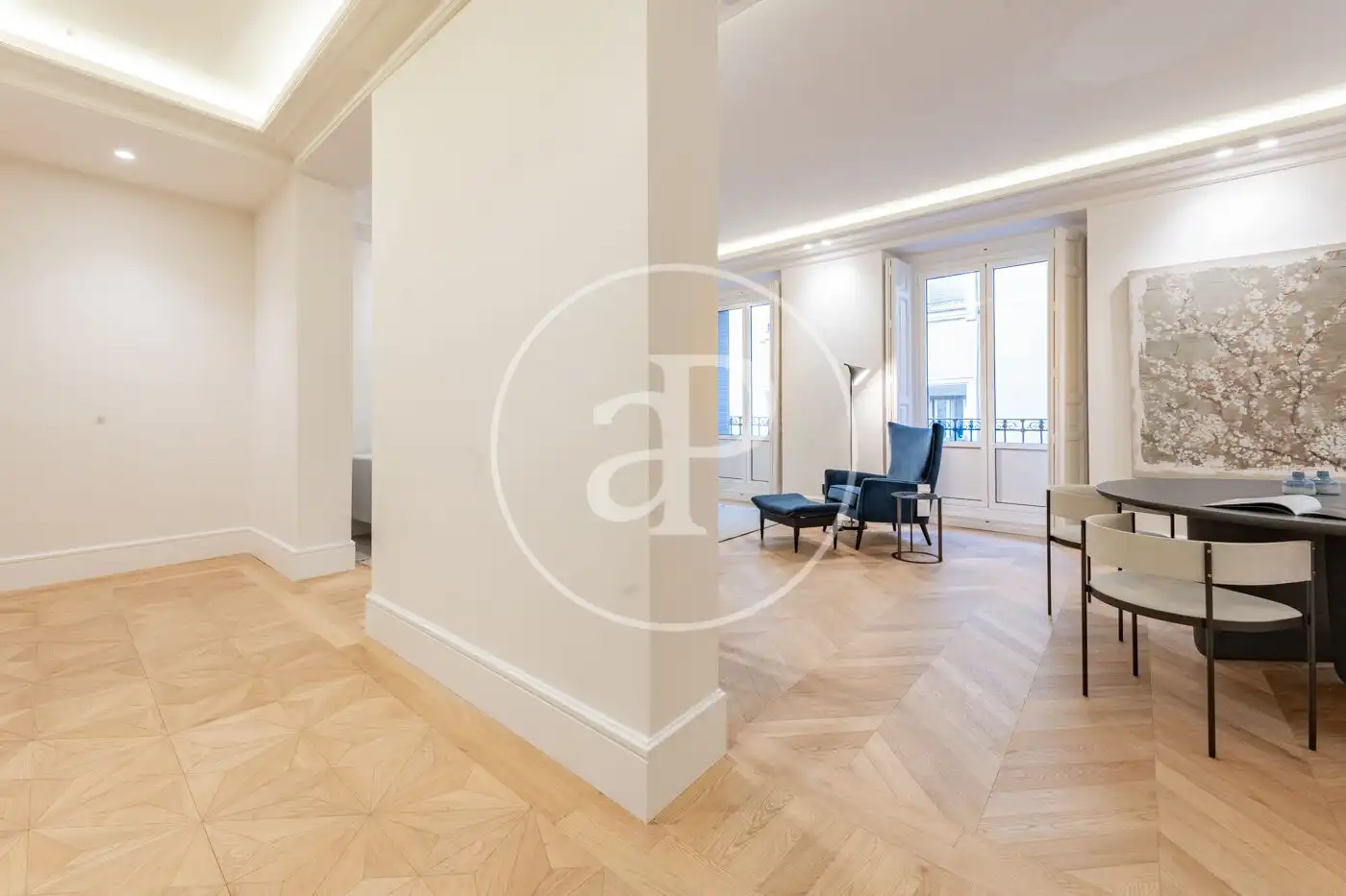 Wohnzimmer von Wohnung zum Verkauf in Madrid mit Klimaanlage, Heizung und Balkon