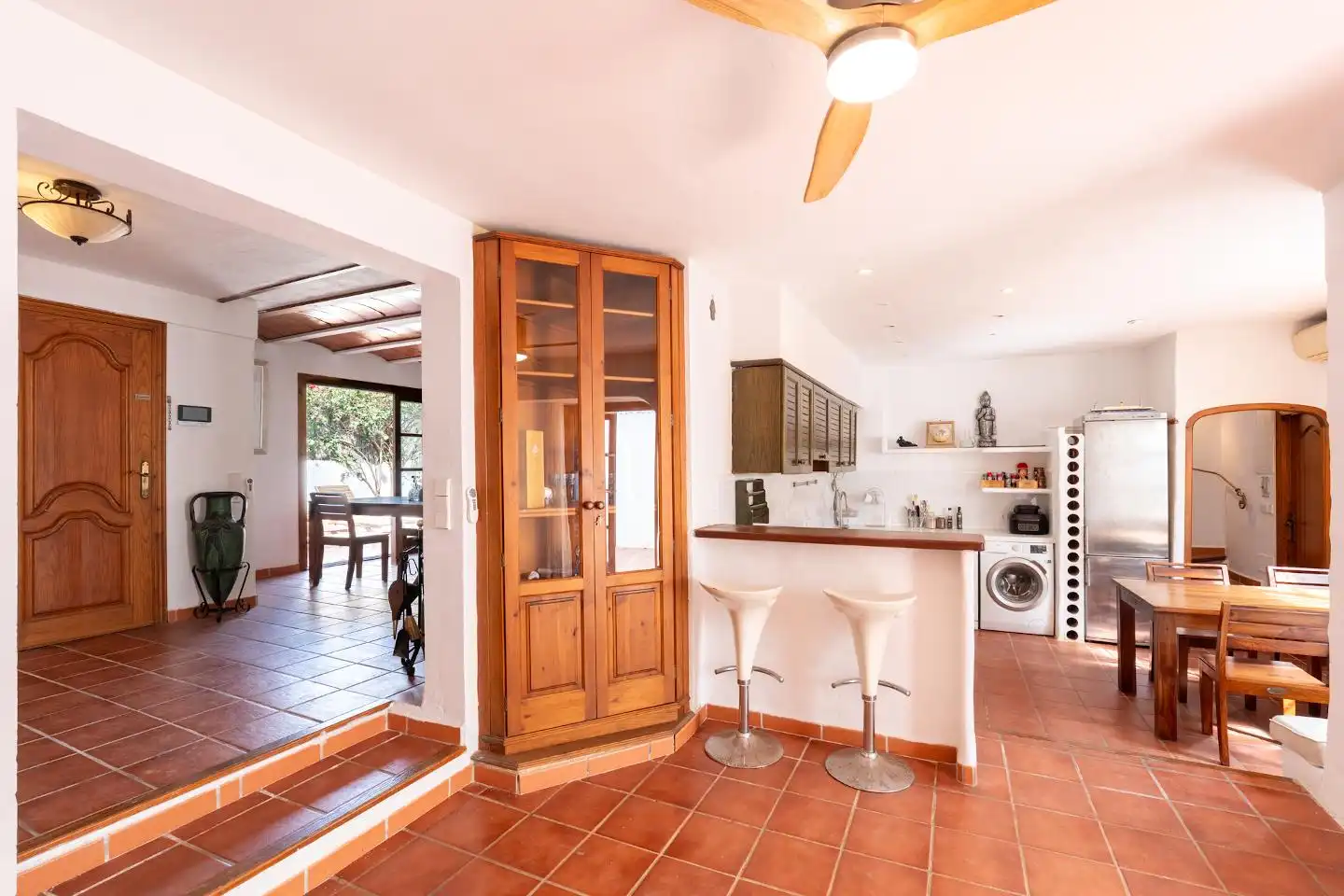 Cuina de Casa o xalet en venda en Santa Eulària des Riu amb Aire condicionat i Terrassa