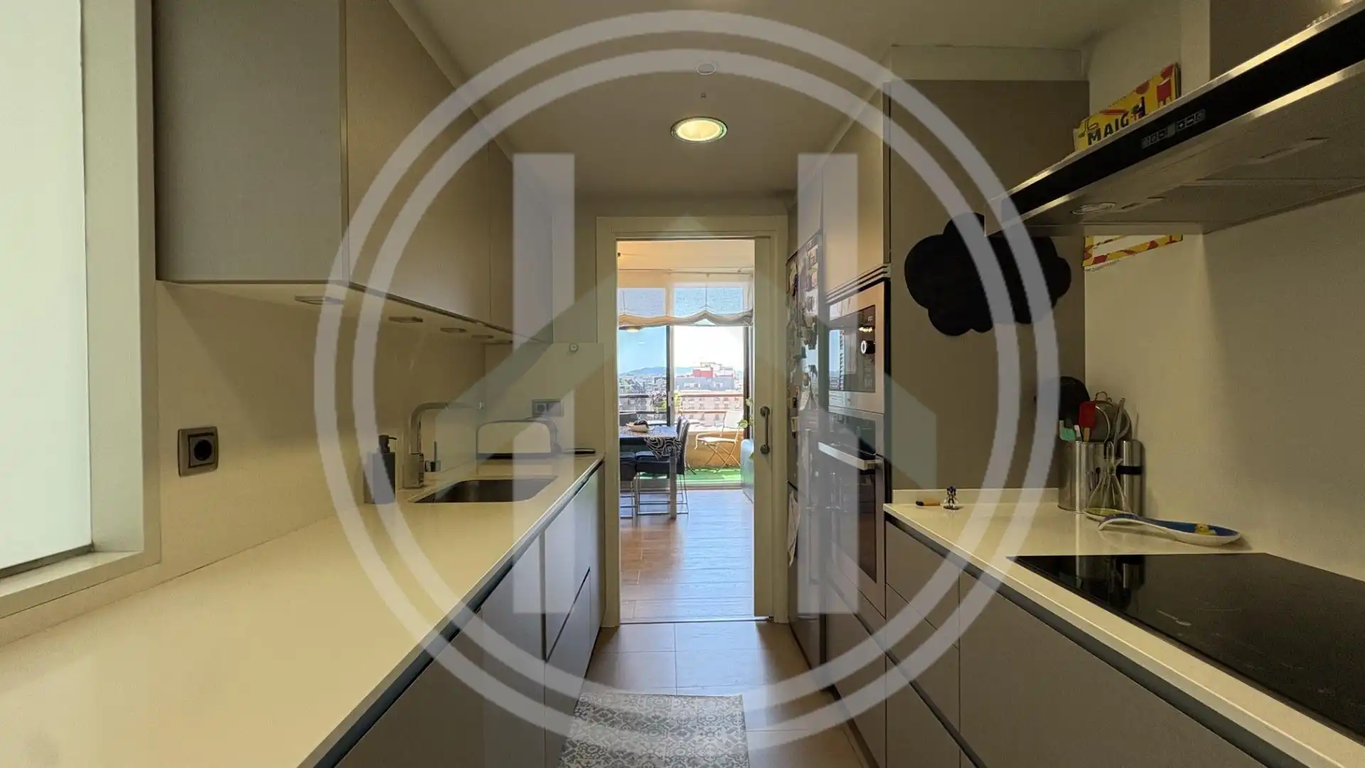 Kitchen of Flat for sale in Granollers  with Heating, Parquet flooring and Balcony
