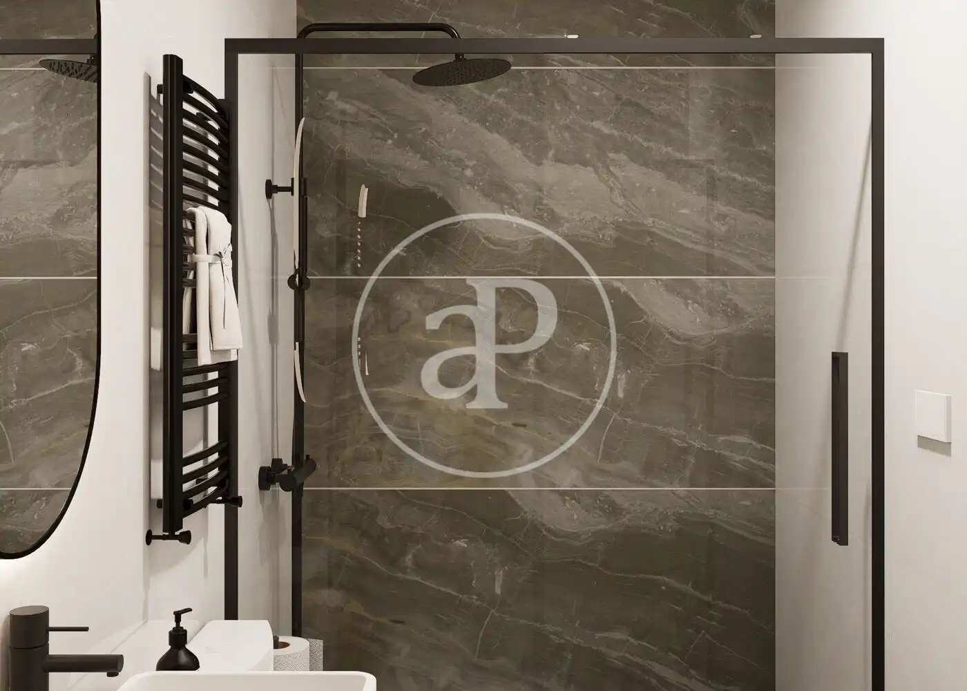 Bathroom of Flat for sale in Madrid  with Air Conditioner, Heating and Furnished