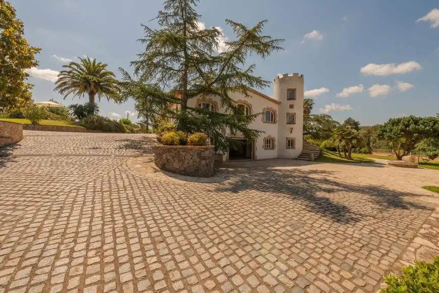 Vista exterior de Finca rústica en venda en Riudarenes amb Aire condicionat, Calefacció i Jardí privat