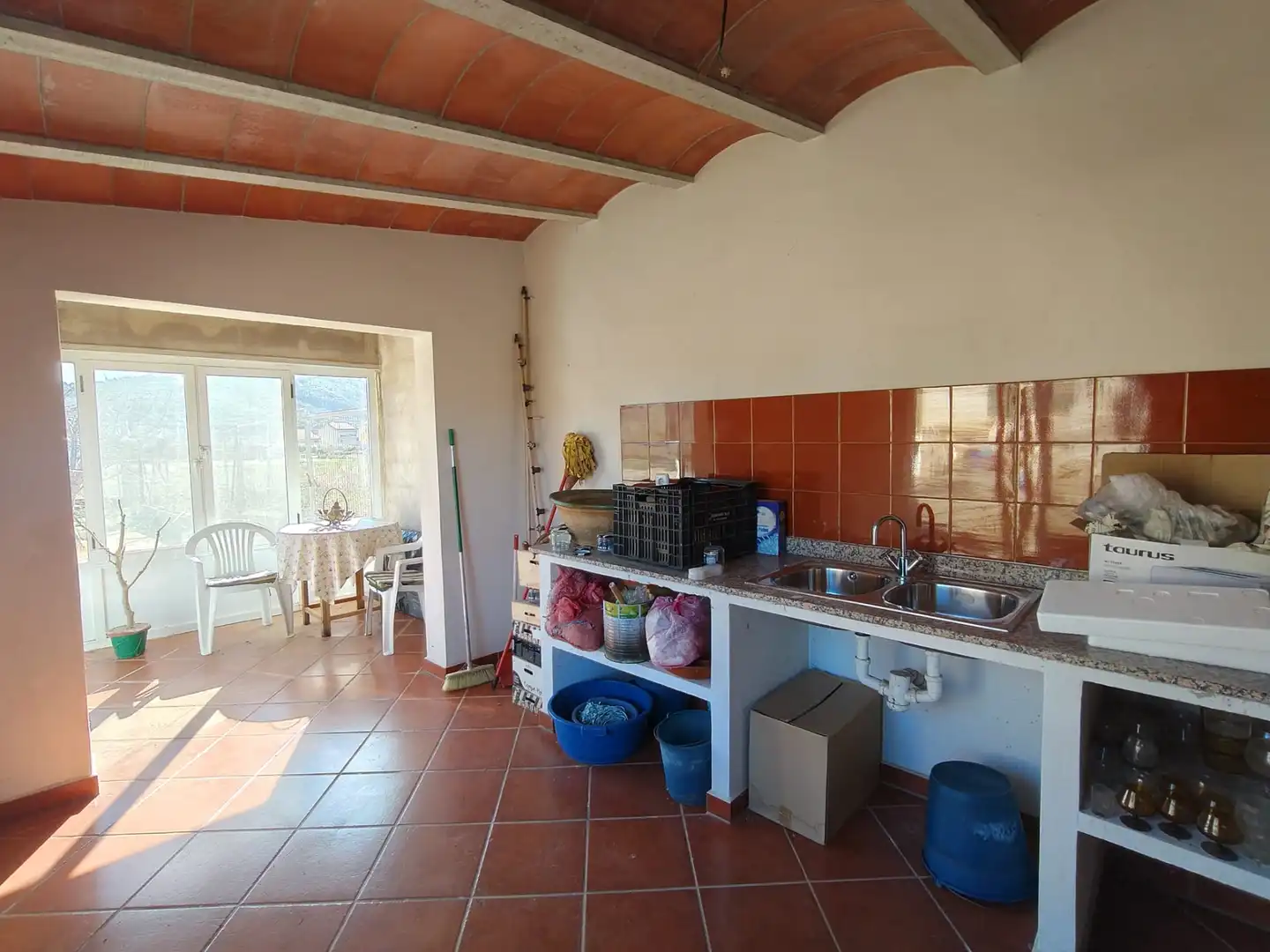 Cuina de Casa o xalet en venda en Atzeneta del Maestrat amb Calefacció, Jardí privat i Terrassa