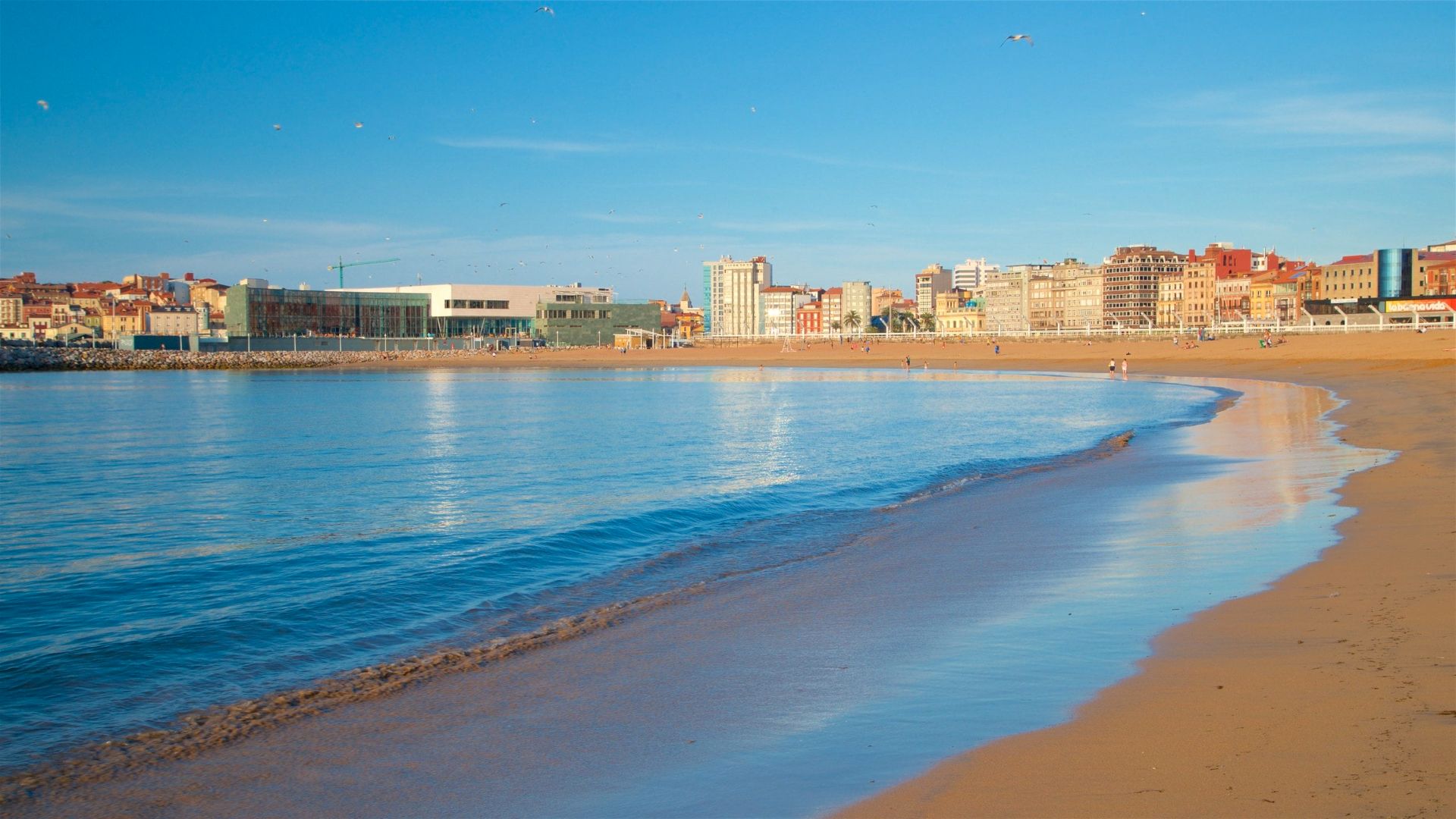 Exterior view of Flat for sale in Gijón   with Heating, Parquet flooring and Furnished