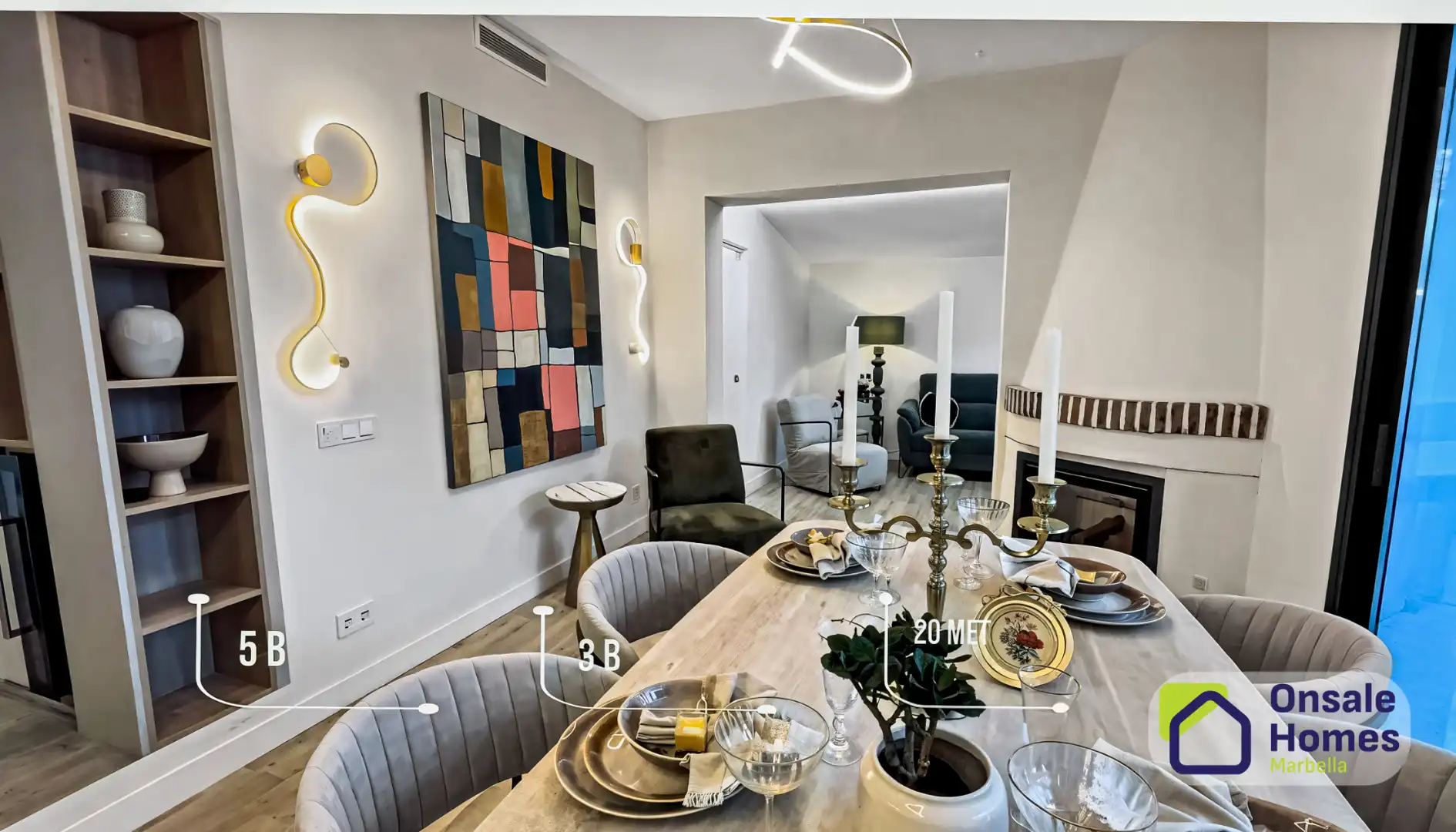 Comedor de Casa o chalet en venta en Marbella con Aire acondicionado, Jardín privado y Terraza