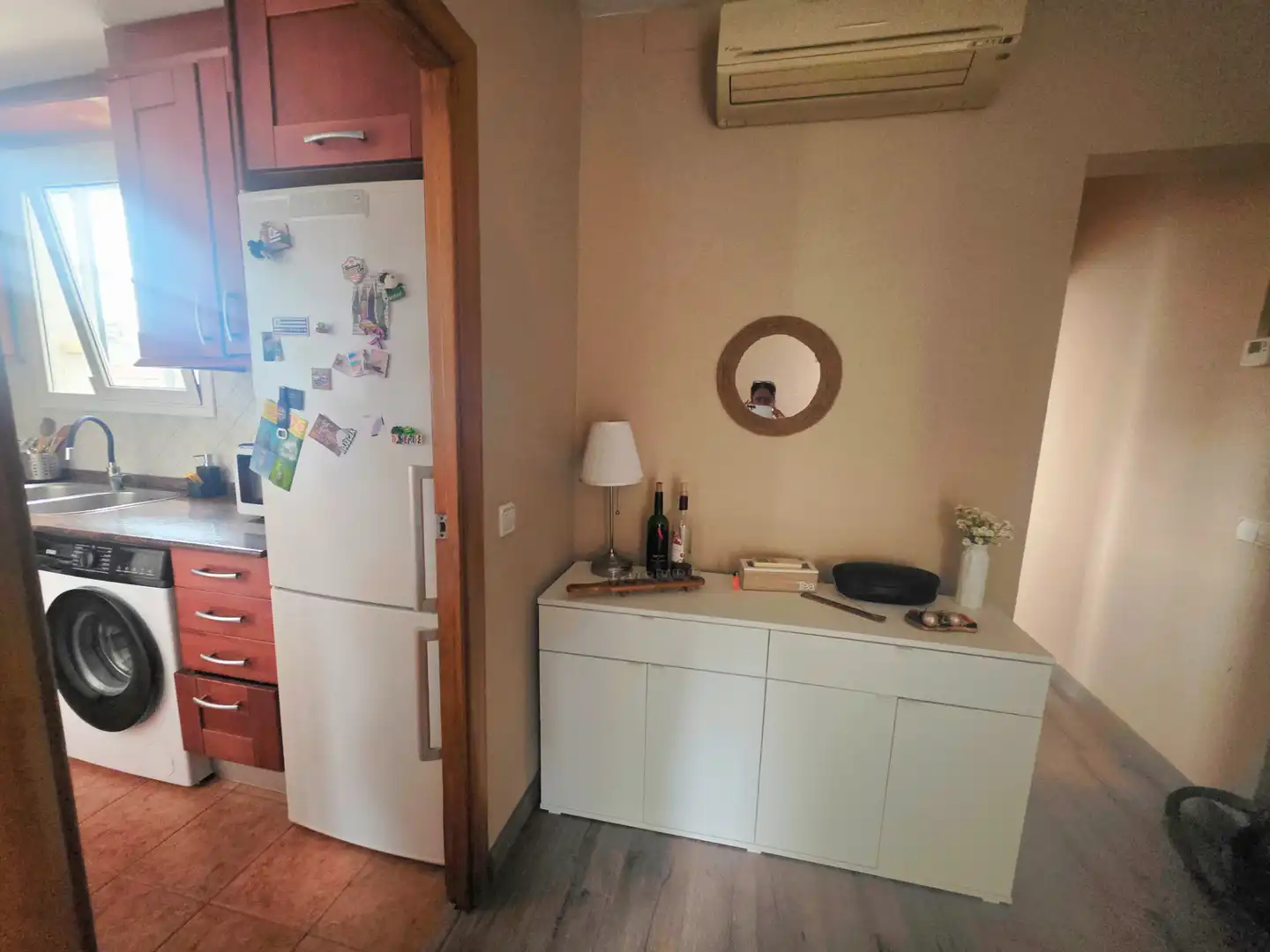 Küche von Wohnung zum Verkauf in Barcelona mit Klimaanlage, Heizung und Parkett