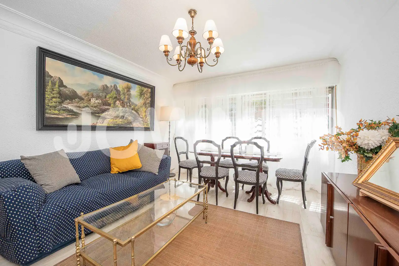 Living room of Flat for rent in  Madrid Capital  with Heating, Furnished and Oven
