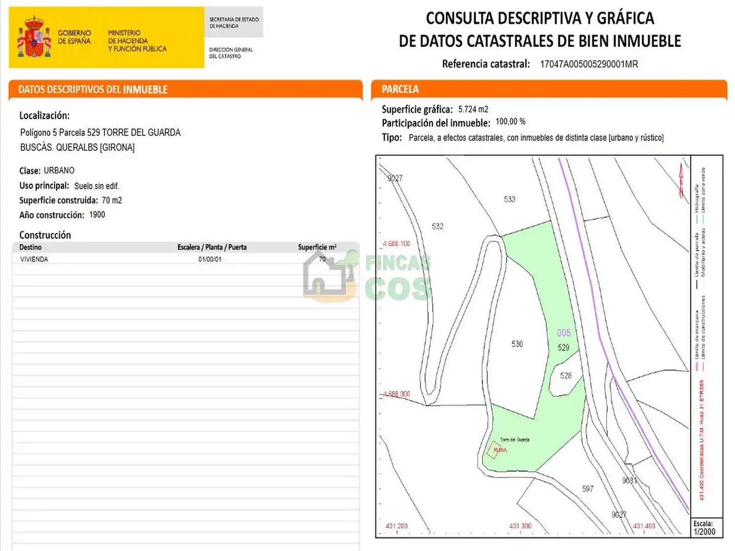 Casa o chalet en venta en Queralbs con Jardín privado