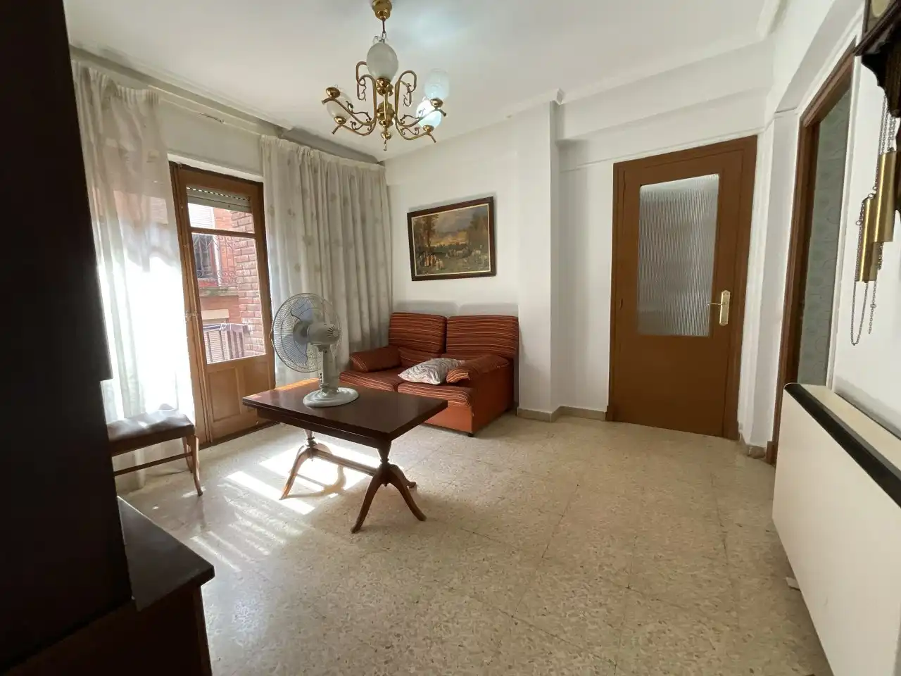 Living room of Flat for sale in Santo Domingo de la Calzada  with Heating, Furnished and Balcony