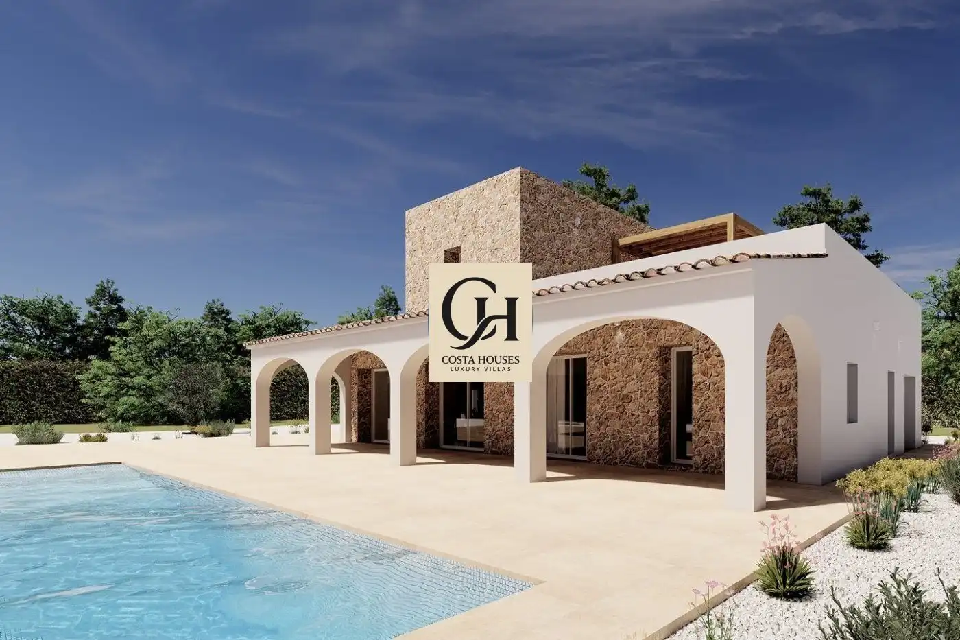 Maison rustique avec piscine à vendre à Partida Llenes
