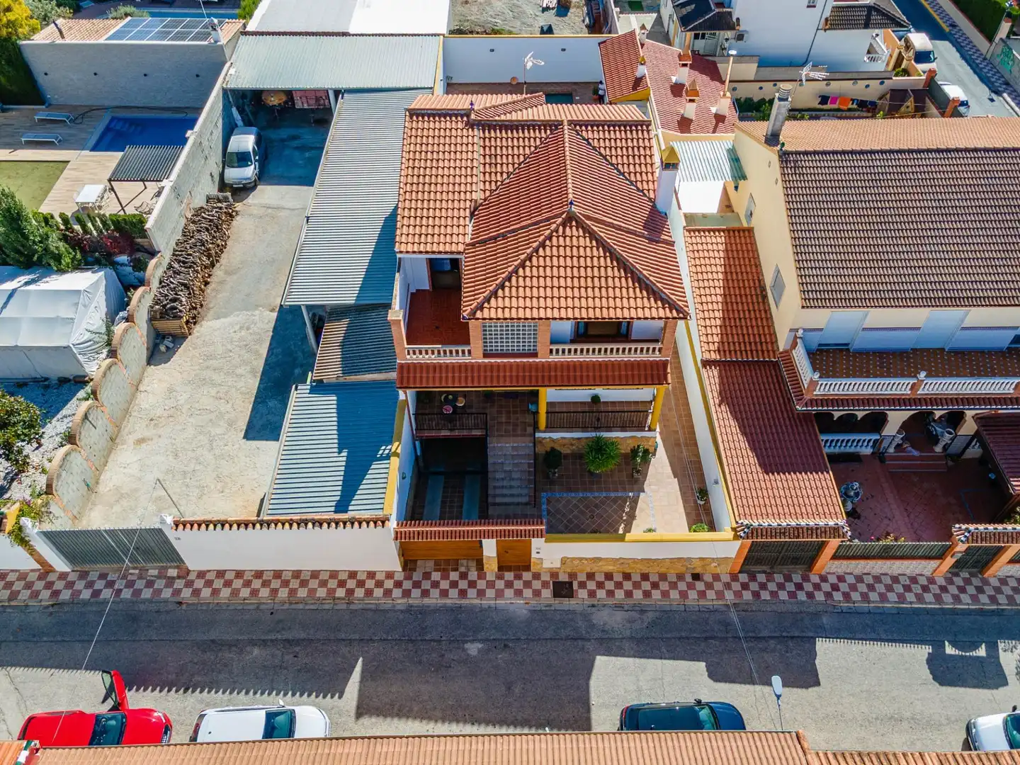 Vista exterior de Casa o chalet en venta en Albolote con Aire acondicionado, Calefacción y Terraza