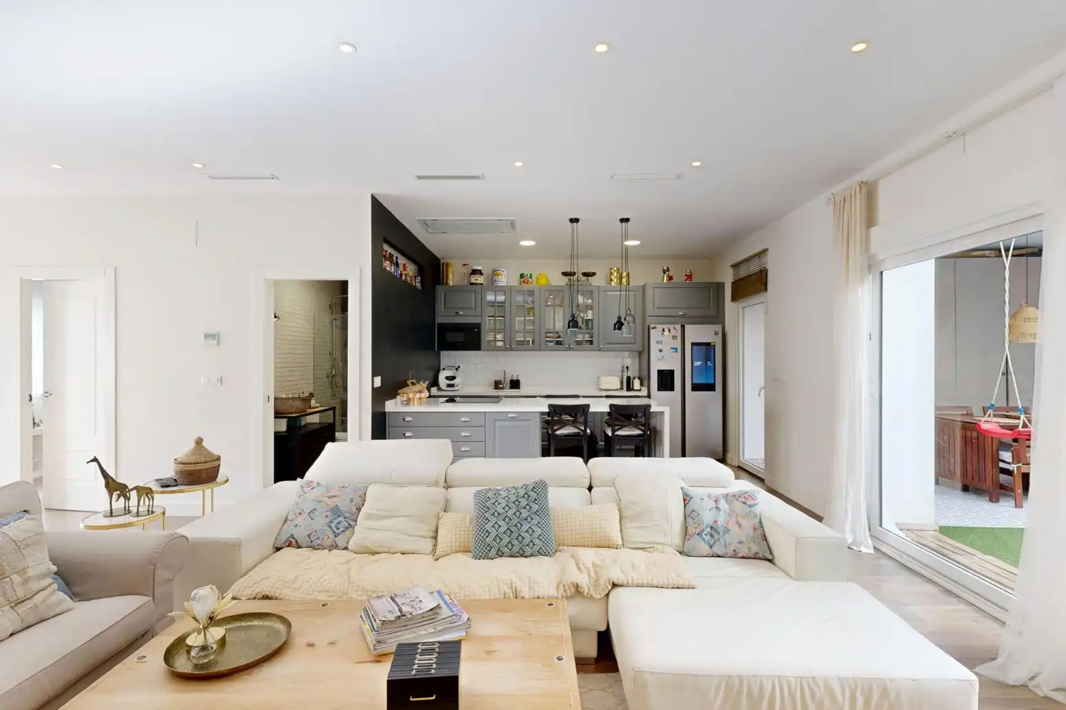 Living room of Houses for sale in Cartagena  with Air Conditioner, Parquet flooring and Terrace