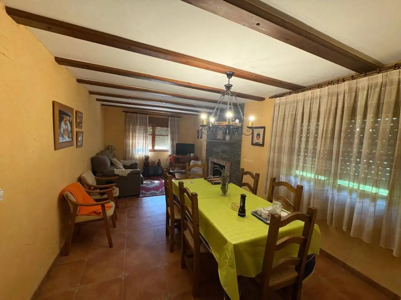 Comedor de Finca rústica en venta en Onil con Calefacción, Jardín privado y Terraza