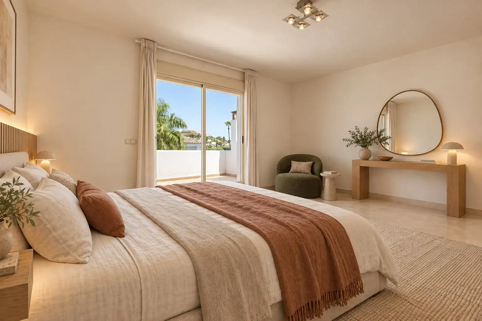 Bedroom of Detached homes for sale in Marbella  with Air Conditioner, Heating and Private garden