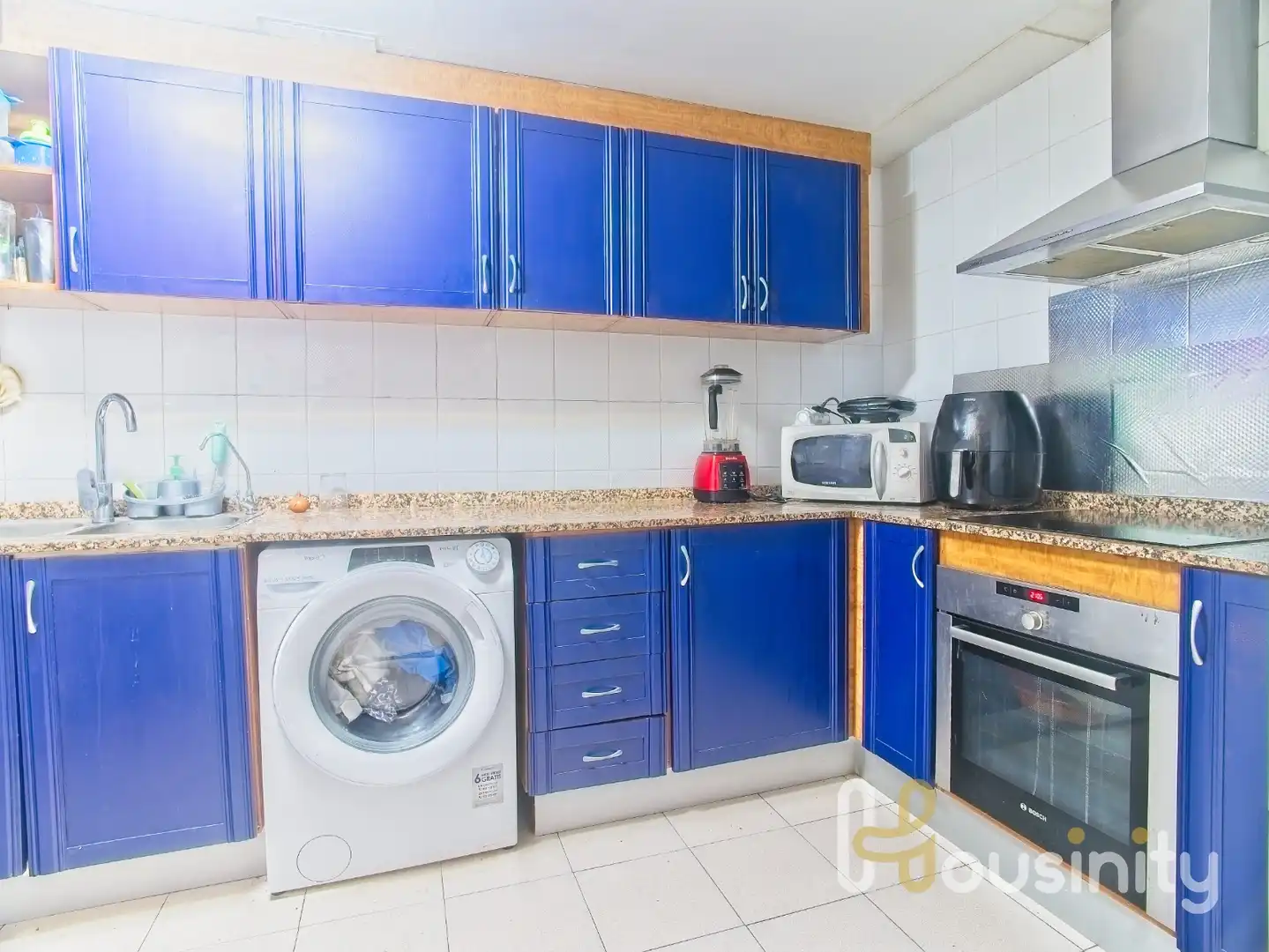 Kitchen of Flat for share in Valencia  with Furnished