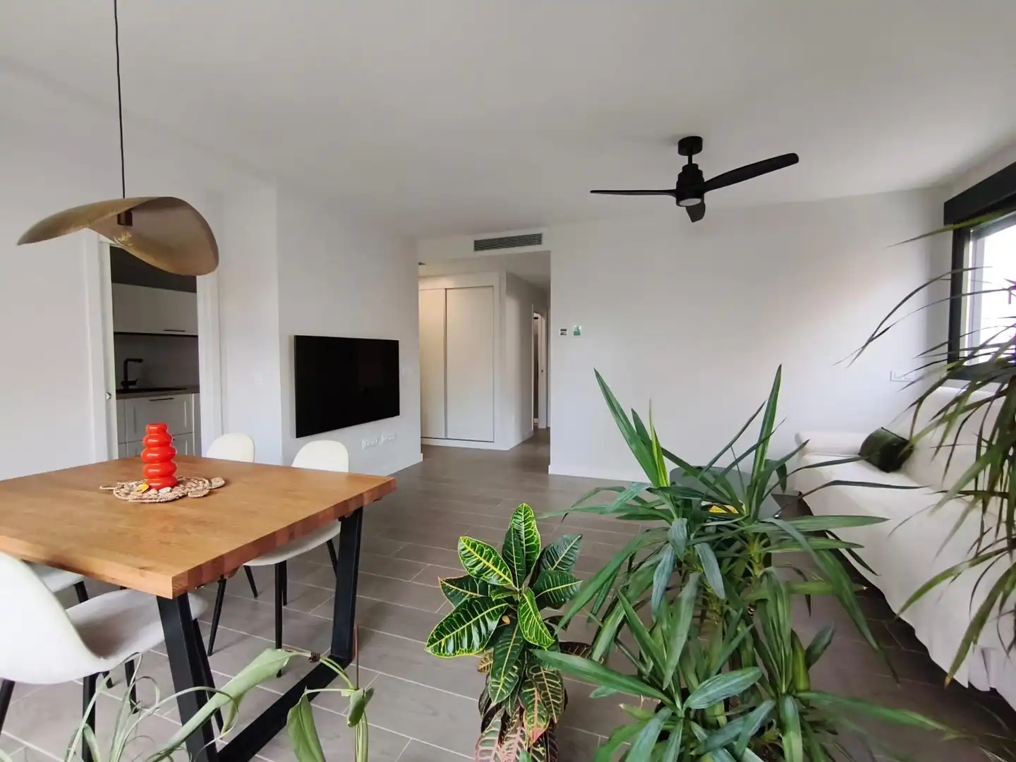 Wohnzimmer von Wohnung zur Miete in Rincón de la Victoria mit Terrasse, Möbliert und Gemeinschaftspool