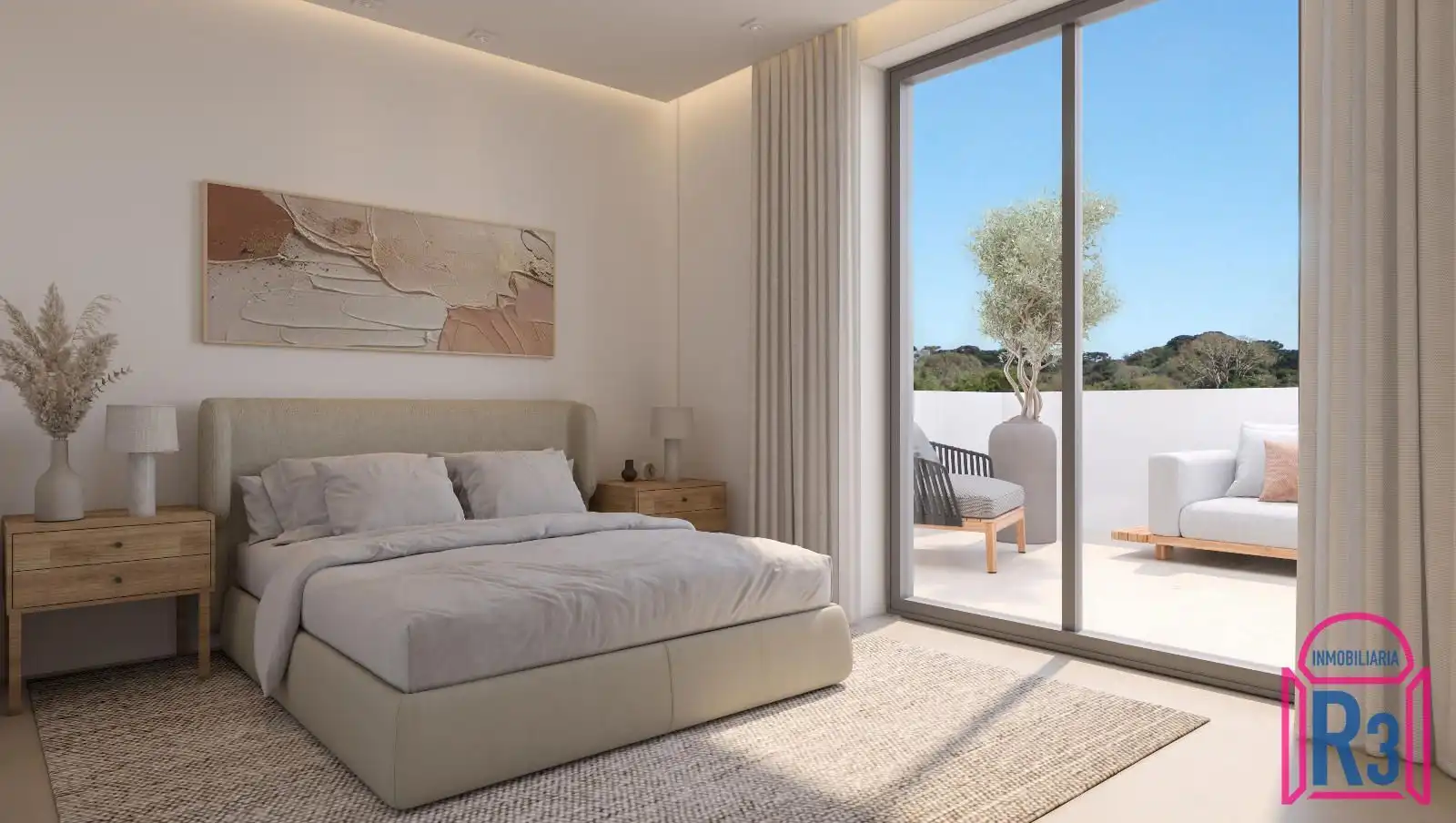 Schlafzimmer von Einfamilien-Reihenhaus zum Verkauf in León Capital  mit Heizung, Privatgarten und Terrasse