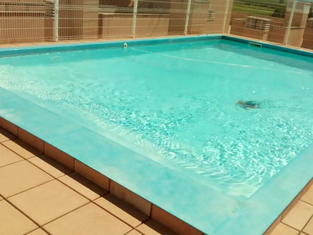 Swimming pool of Flat for rent in Camarles  with Air Conditioner, Heating and Private garden
