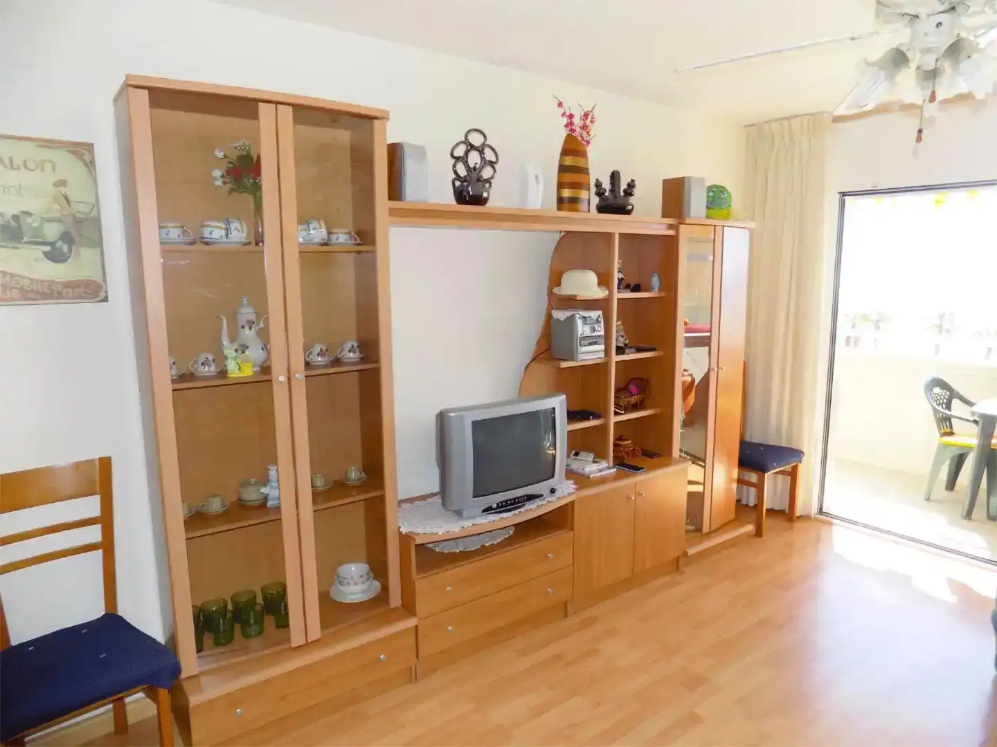 Wohnzimmer von Wohnung zur Miete in Vila-seca mit Klimaanlage, Parkett und Schwimmbad