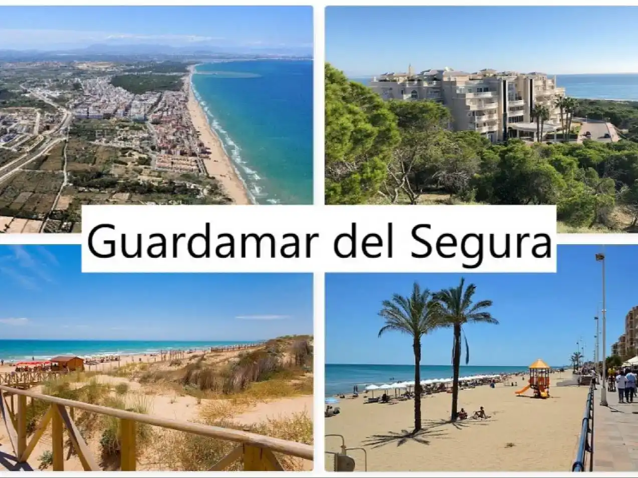 Außenansicht von Wohnungen zur Miete in Guardamar del Segura mit Klimaanlage und Balkon
