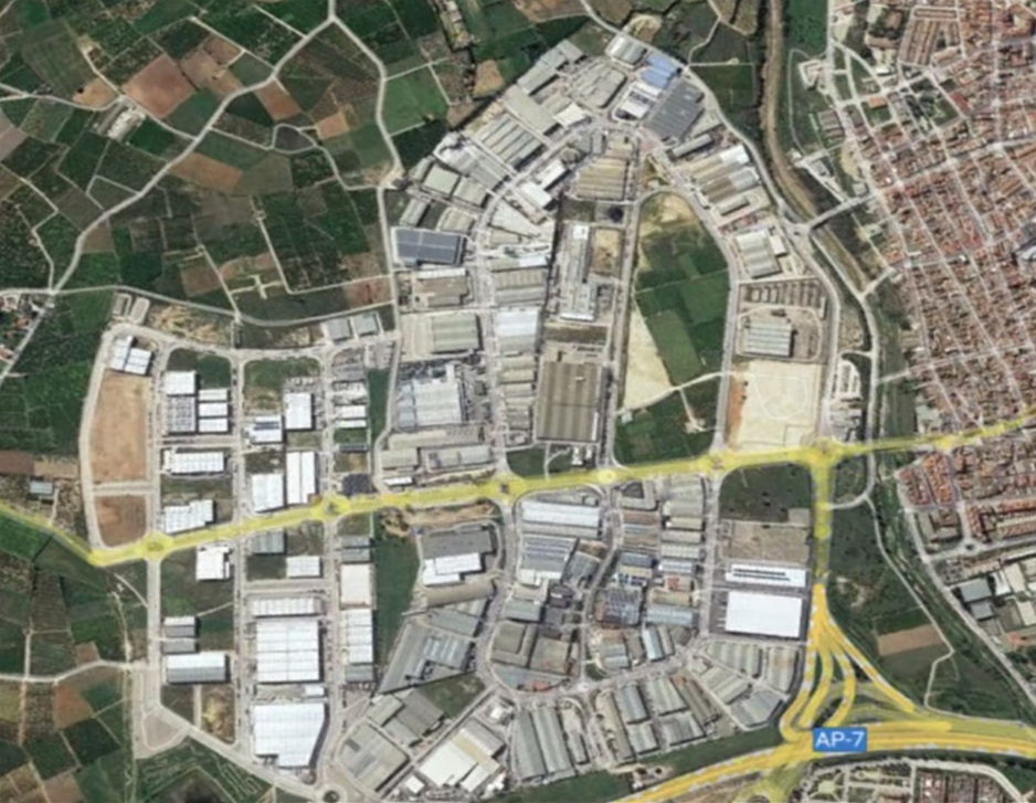 Vista exterior de Terreny industrial en venda en Picassent