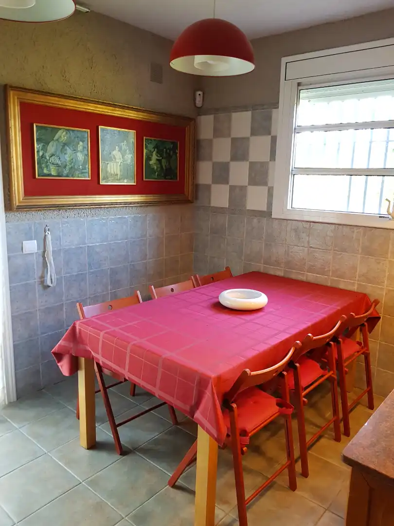Comedor de Finca rústica en venta en Santa Oliva con Calefacción, Jardín privado y Piscina