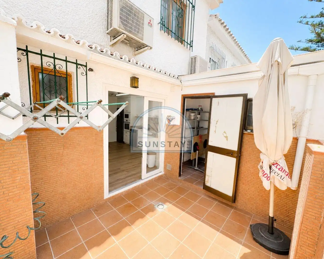 Terrasse von Haus oder Chalet zur Miete in Benalmádena mit Klimaanlage, Terrasse und Abstellraum