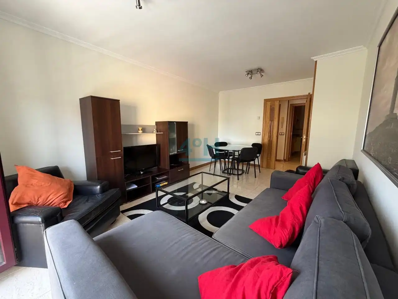 Sala de estar de Apartamento en venta en O Grove   con Calefacción, Terraza y Amueblado