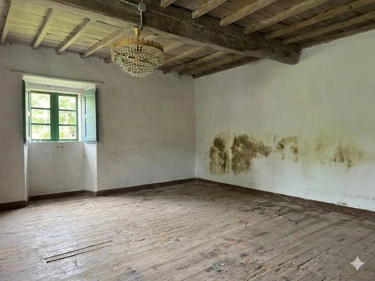 Wohnzimmer von Einfamilien-Reihenhaus zum Verkauf in Cambre  mit Privatgarten