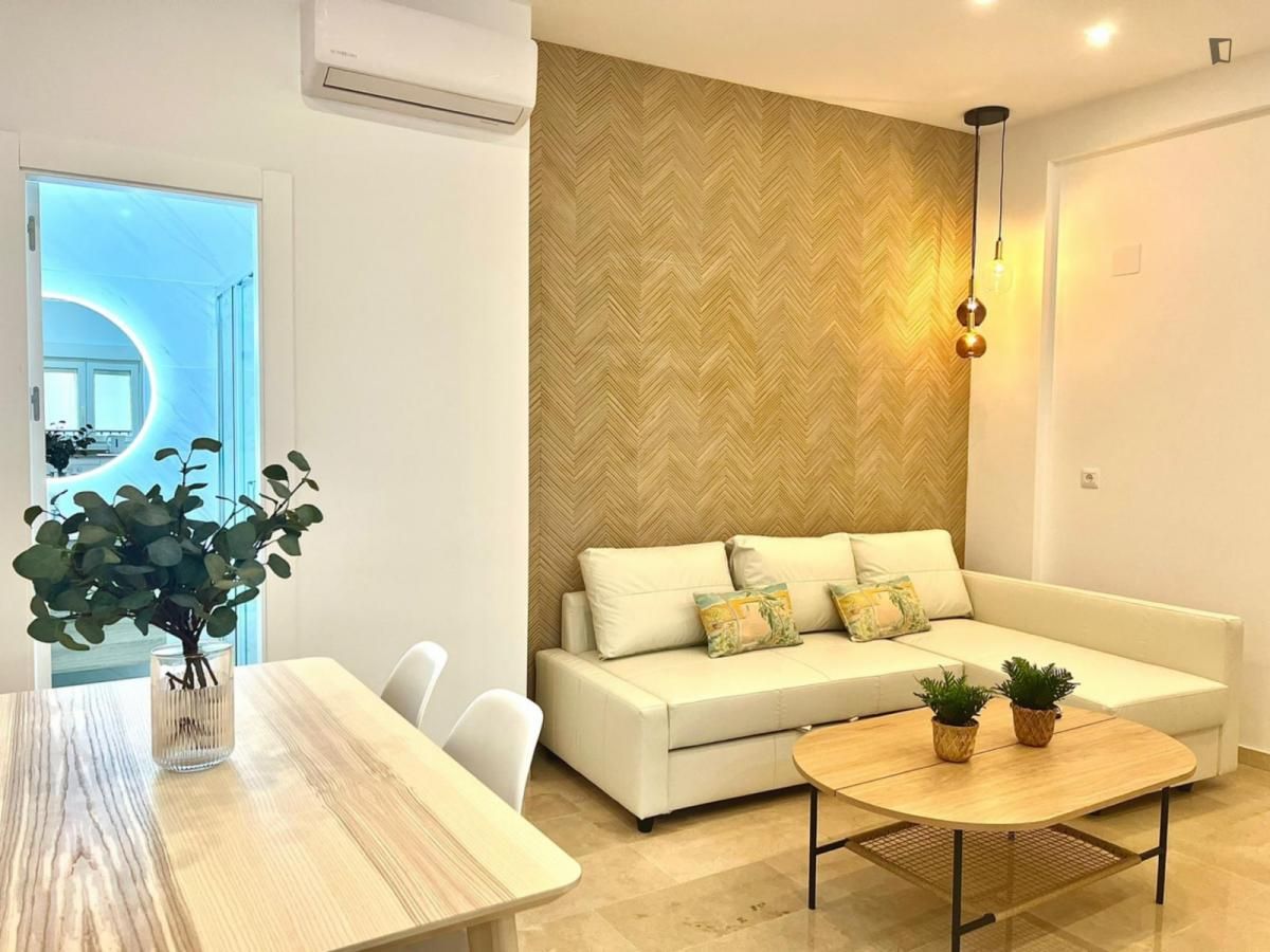 Sala d'estar de Apartament de lloguer en Málaga Capital amb Moblat, Forn i Rentadora