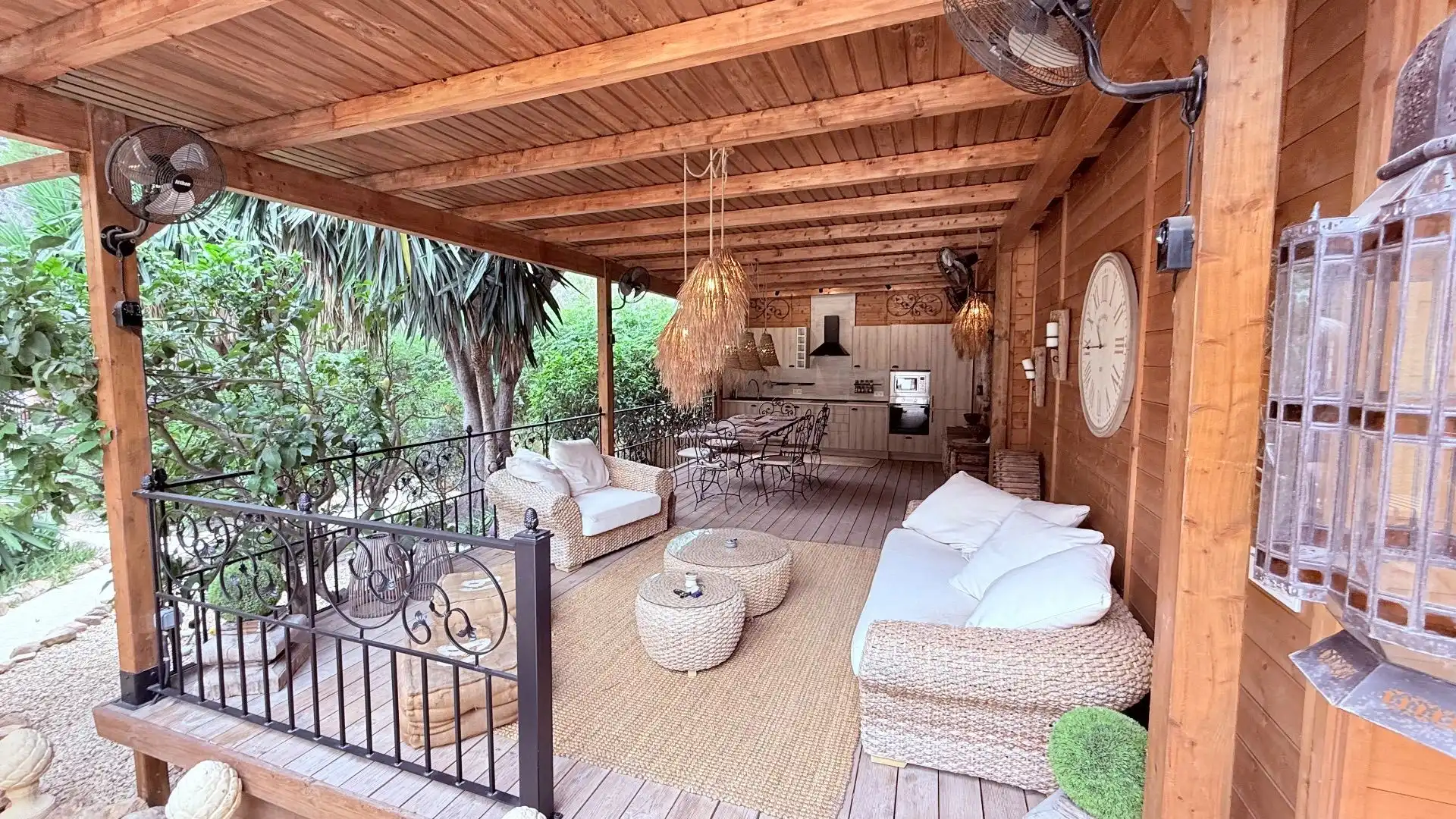 Terrassa de Casa o xalet de lloguer en L'Alfàs del Pi amb Aire condicionat, Jardí privat i Piscina