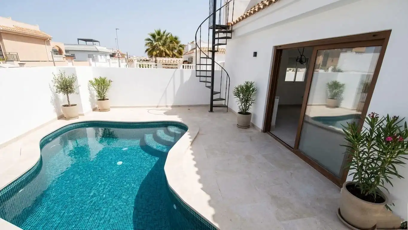 Swimming pool of Houses for sale in Mazarrón  with Terrace and Swimming Pool
