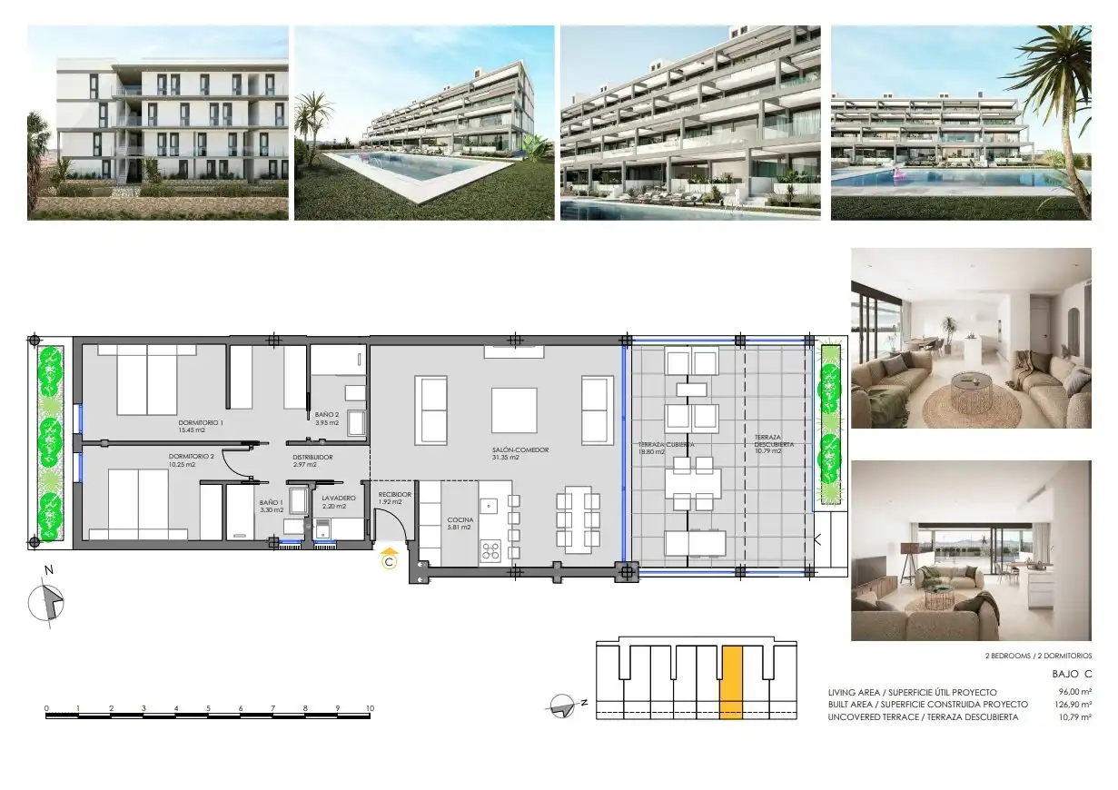 Apartament amb terrassa en venda a Mar Menor de Cartagena – Cabo de Palos, imagen 48