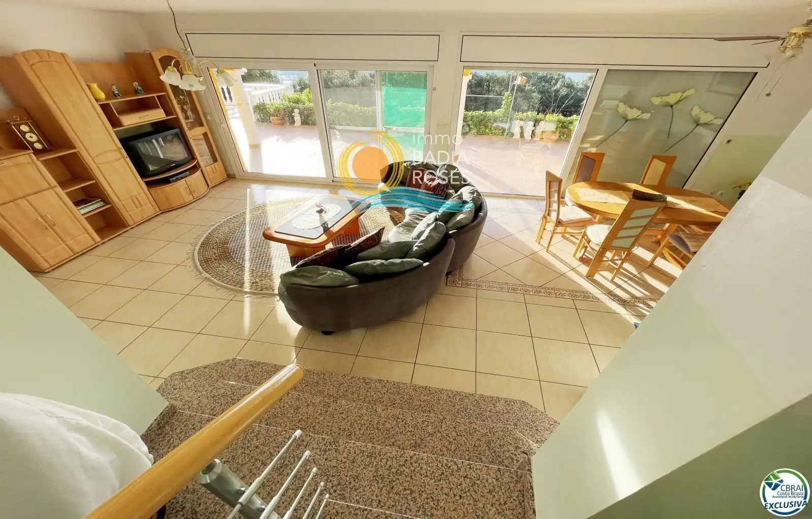 Exterior view of Houses for sale in Roses  with Terrace, Storage room and Swimming Pool