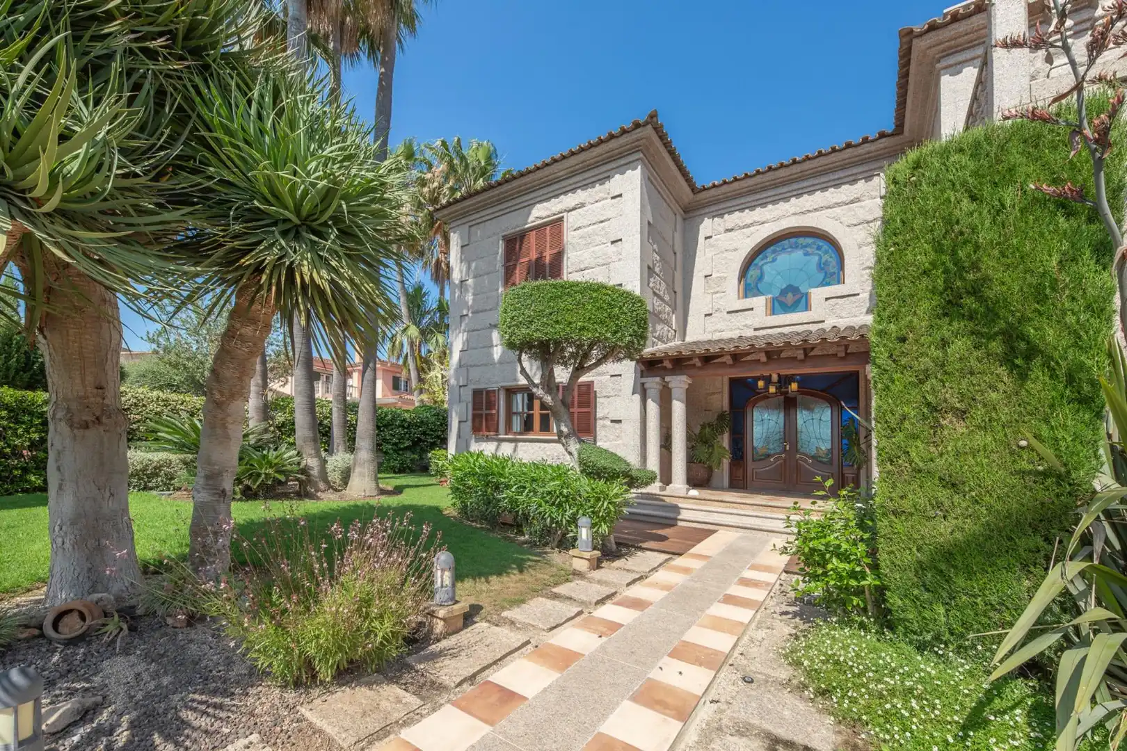 Vista exterior de Casa o xalet de lloguer en Marratxí amb Aire condicionat, Jardí privat i Parquet