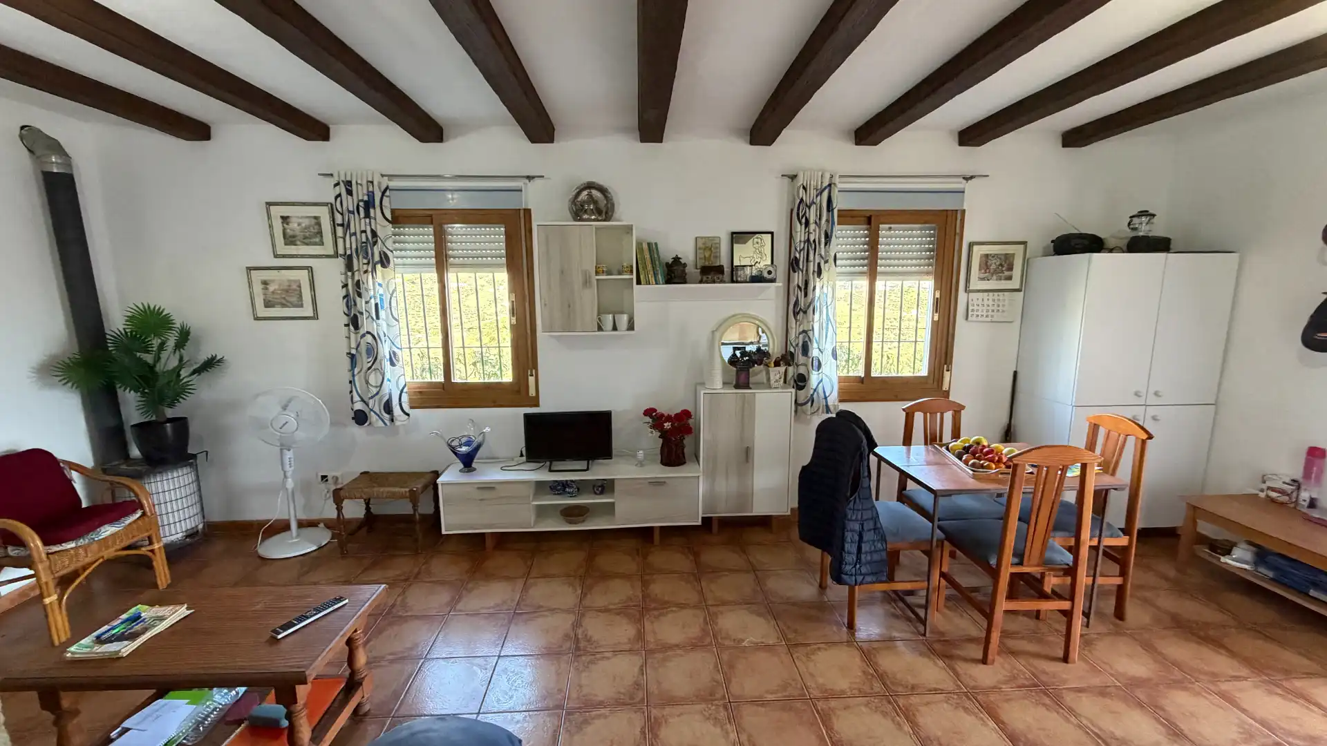 Wohnzimmer von Country house zum Verkauf in Torrox mit Terrasse, Möbliert und Waschmaschine