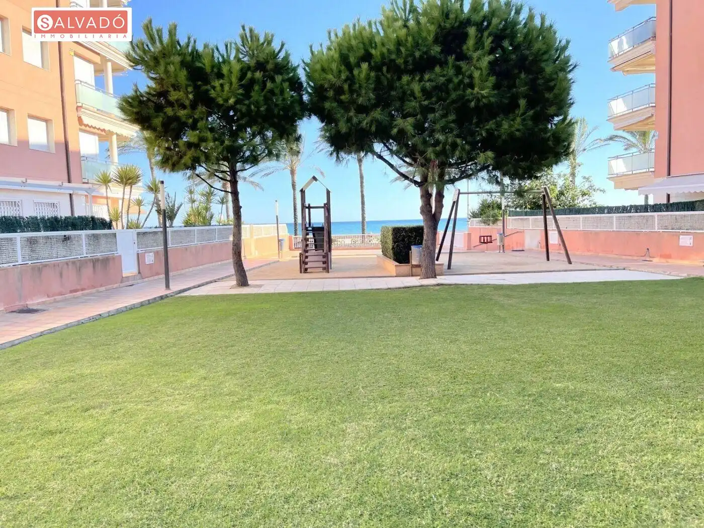 Garden of Flat for rent in Calafell  with Air Conditioner, Heating and Private garden
