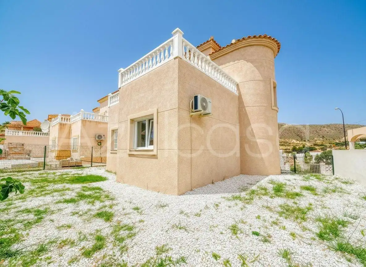 Exterior view of Detached homes for sale in El Campello  with Air Conditioner, Terrace and Alarm