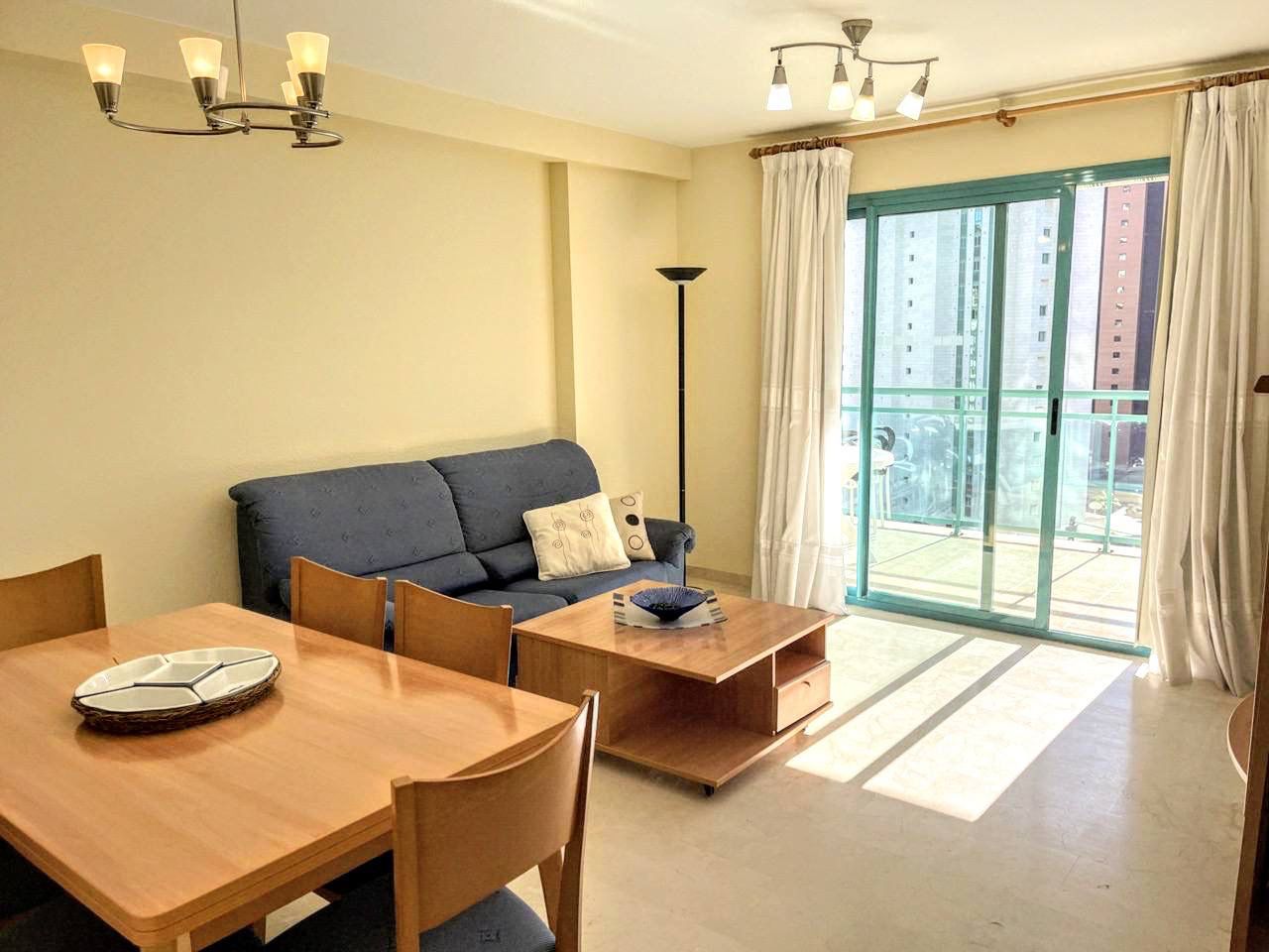 Living room of Apartment for sale in Villajoyosa / La Vila Joiosa  with Air Conditioner, Terrace and Furnished