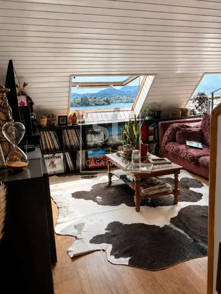 Sala de estar de Casa adosada en venta en Baiona con Calefacción, Jardín privado y Terraza