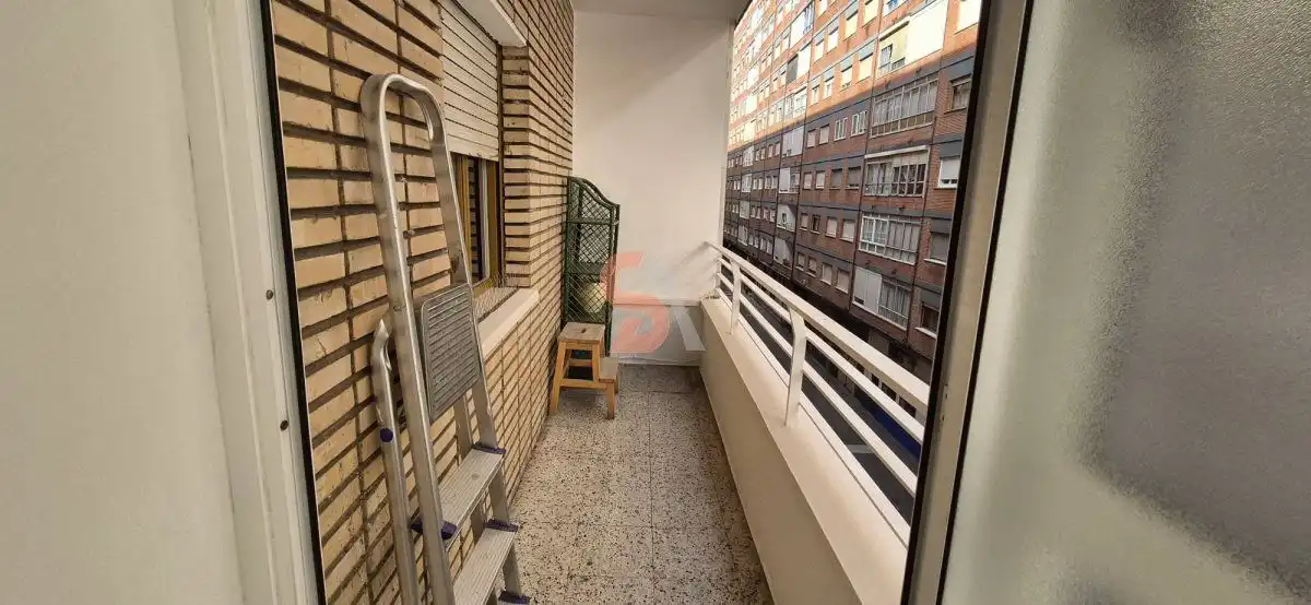 Balcony of Flat for rent in Valladolid  with Heating, Terrace and Furnished