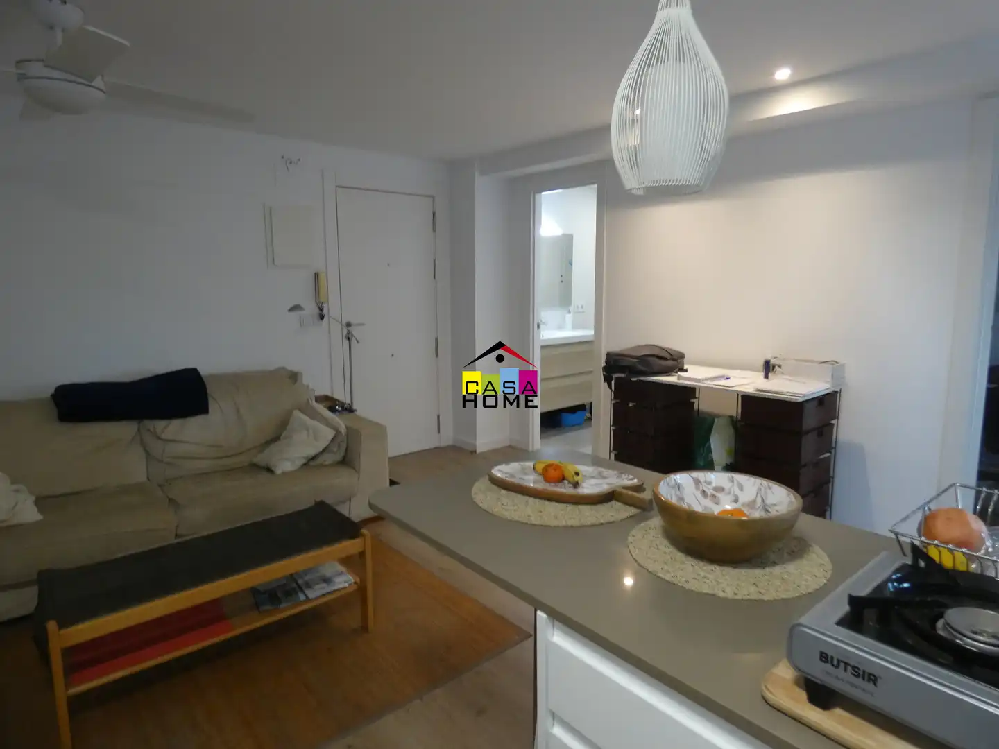 Sala de estar de Apartamento en venta en Benicasim / Benicàssim con Terraza, Amueblado y Piscina comunitaria