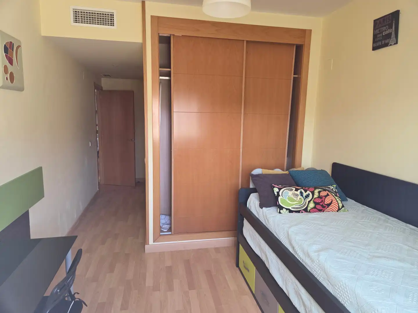 Schlafzimmer von Wohnung zur Miete in Benalmádena mit Klimaanlage, Terrasse und Möbliert